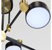 Современная черно-золотая LED люстра на 8 плафонов Artlight P537/8BK для гостиной и кабинета P537/8BK фото 3
