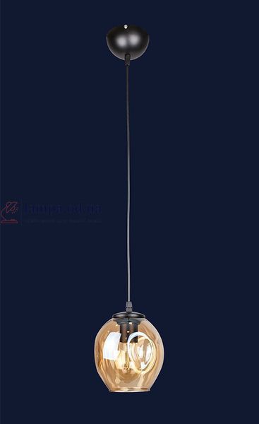 Світильник підвісний Levistella 756PR0231F-1 BK+BR, 1xE27, метал + скло, сучасний стиль LVS1791 фото