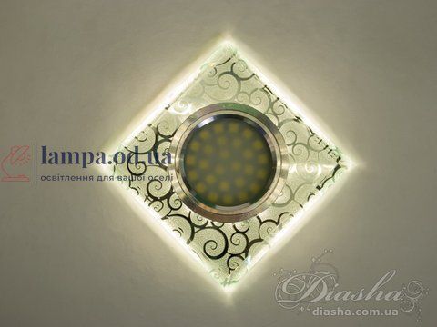 Встраиваемый точечный светильник LED Diasha 7070S, 9 см, стекло, IP20, для коридора, гостиной 7070S фото