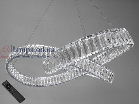 Светодиодная люстра Diasha 536/800CH Гармония 180W, 9900 лм, хром, 100 см, 85 см, пульт, современный стиль для дома 536/800CH фото