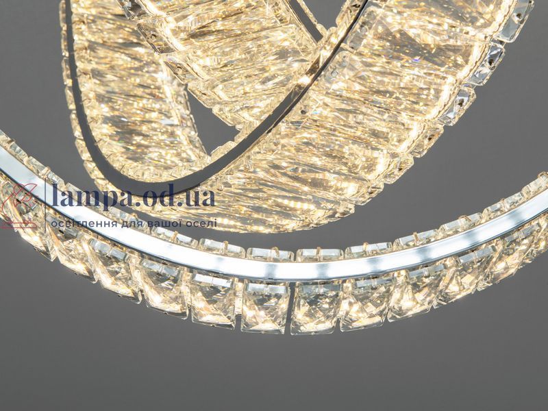 Роскошная потолочная хрустальная LED-люстра сферической формы для зала Diasha 578/500CH, 100W, 5500 lm 578/500CH фото