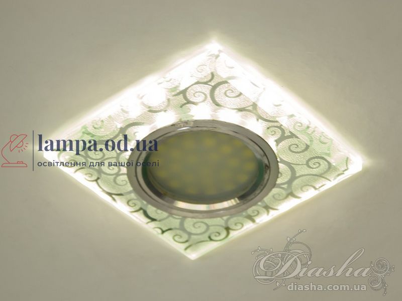 Встраиваемый точечный светильник LED Diasha 7070S, 9 см, стекло, IP20, для коридора, гостиной 7070S фото