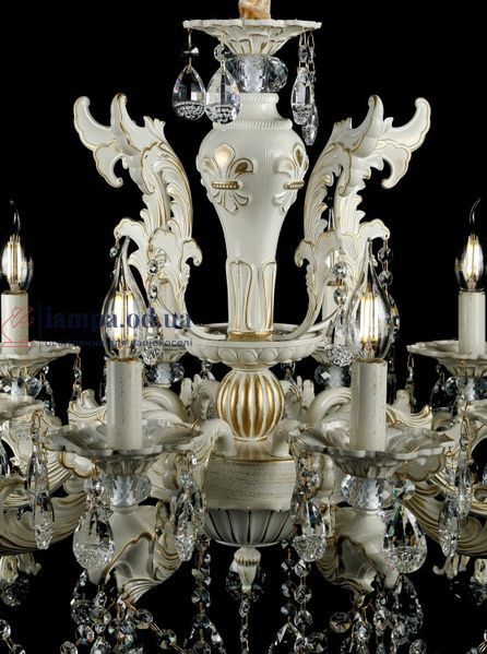 Люстра свеча Splendid Ray L30313/10, хрустальная, 10 ламп, кремовая, золотая, белая, современный стиль 30393521 фото