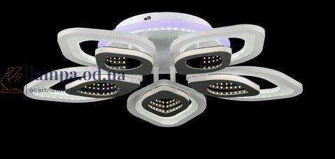 Люстра стельова LED Splendid Ray LK29055/5+1, 122W, білий та сірий, сучасний стиль 30408210 фото