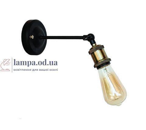 Настенное бра Levistella 752WD1103-1, E27, 60W, черный с бронзовым патроном, современный стиль для дома LVS04086 фото