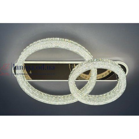 Светодиодная потолочная люстра Linisoln 635-60&times;40 с хрусталем, 88&times;58 см, с пультом и диммером 635-60*40 фото