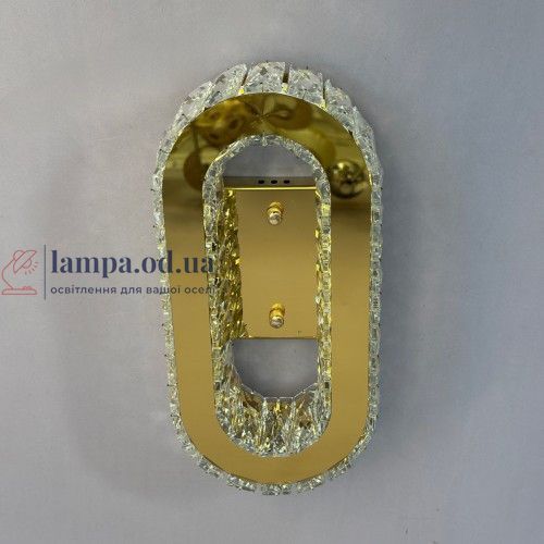Бра светильник с хрусталем Linisoln 582 B-300 FG металл/стекло 30 см 15 см 40 Вт 5-7 м&sup2; 582 B-300 FG фото