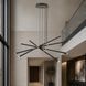 Велика підвісна LED-люстра Artlight L445/6BK+GD 150 Вт, 3 режими, чорно-золота, висота до 105 см, від 30-40 м&sup2; L445/6BK+GD фото 1