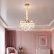 Золотая подвесная люстра с хрустальным декором Splendid Ray L2197/490*H300/10, 49 см на 10 ламп E14 с крупными подвесками 30438097 фото 1