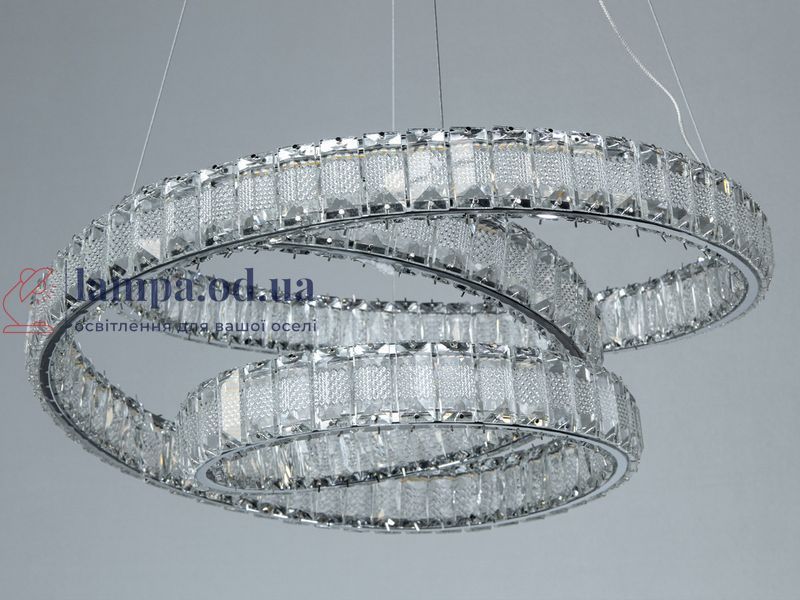 Люстра хрустальная подвесная LED Diasha D8879/500CH, хром, &Oslash;52 см, 92 W, пульт D8879/500CH фото