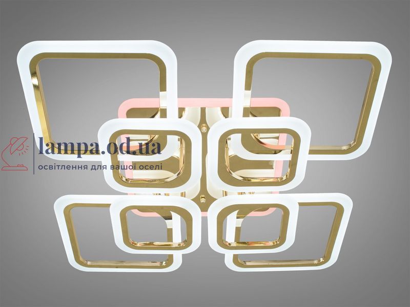 Потолочная люстра LED Diasha A8060/4+4G, 145W, 3200K-6000K, золото, современный стиль для дома A8060/4+4G LED 3color d фото