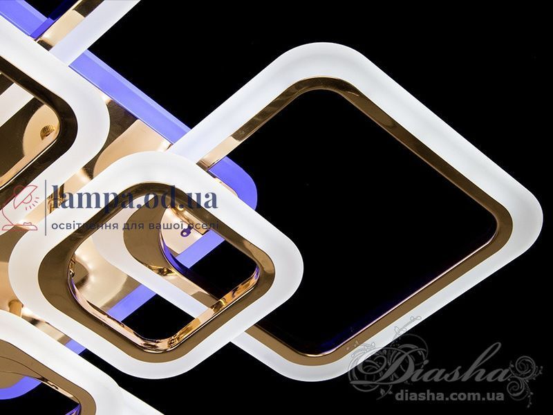 Потолочная люстра LED Diasha A8060/4+4G, 145W, 3200K-6000K, золото, современный стиль для дома A8060/4+4G LED 3color d фото