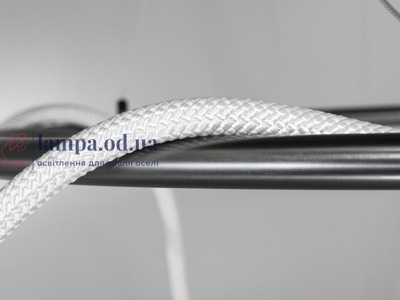 Потолочная люстра LED Diasha 9752-D800BHR Мотузка, 48W, черный хром, современный стиль для коридора, гостиной, спальни 9752-D800BHR фото