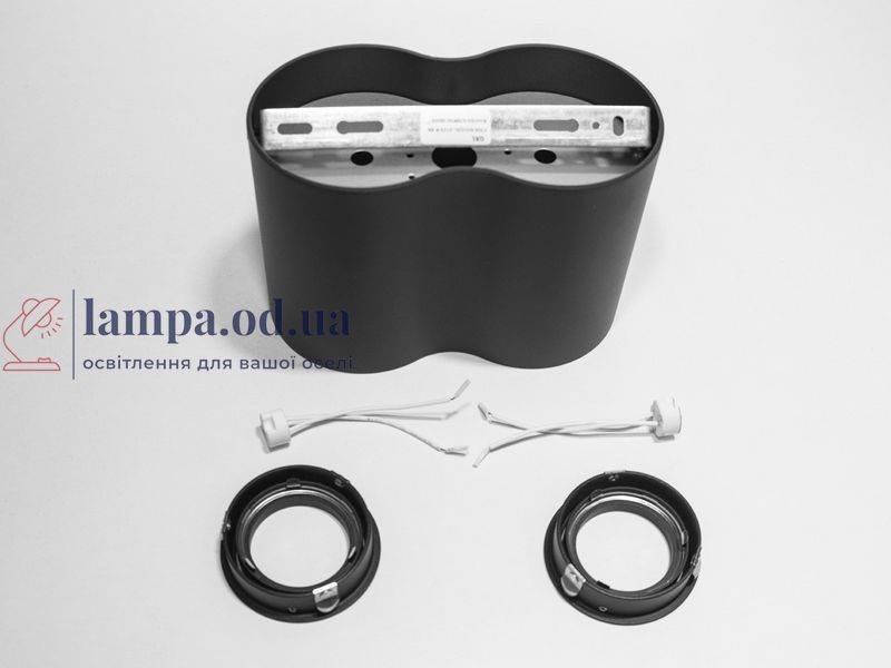 Світильник накладний поворотний Diasha QXL-1725-R-BK MR16 G5.3, 40W, чорний, для коридору та вітальні, IP20 QXL-1725-R-BK фото