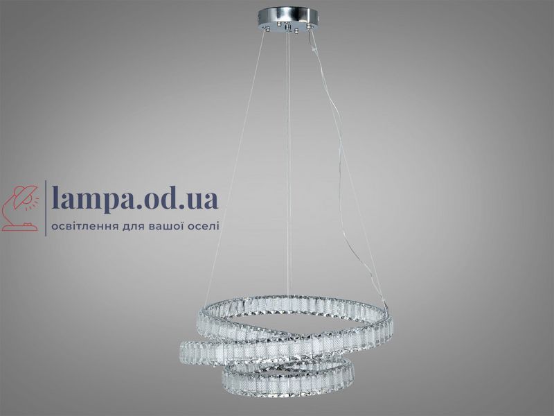 Люстра хрустальная подвесная LED Diasha D8879/500CH, хром, &Oslash;52 см, 92 W, пульт D8879/500CH фото