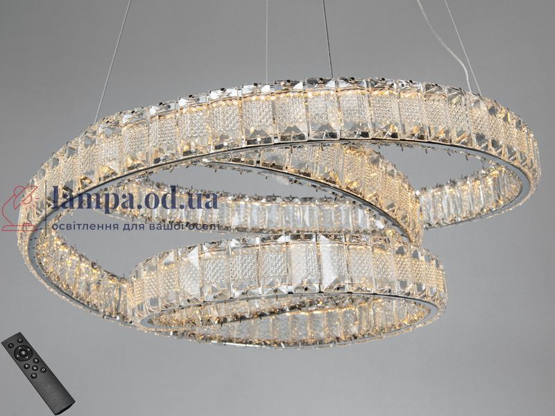 Люстра хрустальная подвесная LED Diasha D8879/500CH, хром, &Oslash;52 см, 92 W, пульт D8879/500CH фото