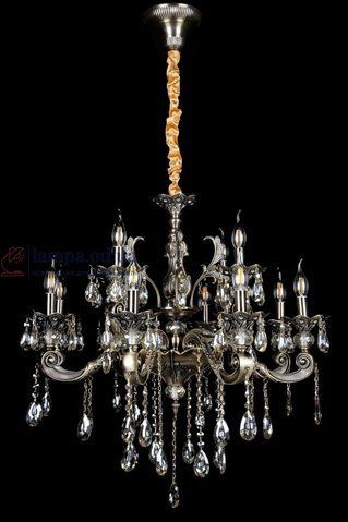 Люстра свеча E14 Splendid Ray LP6017/8+4, 12 ламп, бронза, хрустальная, высота 95-125 см, классический стиль 30365920 фото