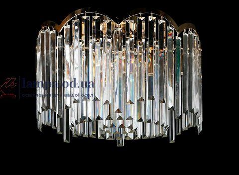 Кришталева люстра Splendid Ray LGH90351/7 (FGD) &mdash; стельова люстра в золотому виконанні з каскадом кришталевих підвісів 30429941 фото