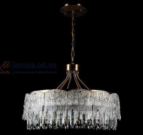 Люстра хрустальная Splendid Ray LMD29111/16 (COPPER), 16 ламп, бронза, белый, современный стиль 30430662 фото