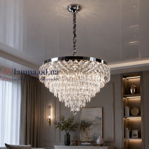 Кришталева LED люстра Splendid Ray L9041/600/1 LED (CH+Clear) 30436248 фото
