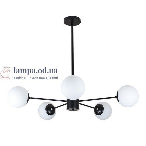 Люстра лофт с белыми шарами Levistella 7529807-5 BK+WH 7529807-5 BK+WH фото