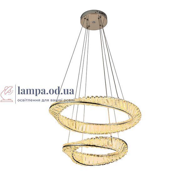 Люстра LED Levistella 799L8812 (600+400) CH, 84W, регульована температура світла, сучасний стиль для вітальні LVS5611 фото