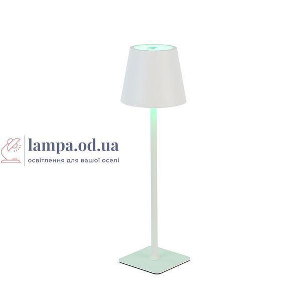 Настільна лампа LED Levistella 795LTA15SW RGB WHITE, RGB, білий, сенсорне управління, акумулятор, USB зарядка LVS5327 фото