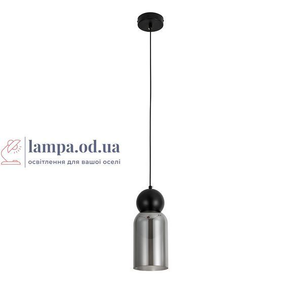 Дымчатый стеклянный подвес с белой сферой Levistella 788P68311-1 BK+SM+WH, стеклянный плафон с декоративной сферой, 1 лампа G9, цв LVS7328 фото