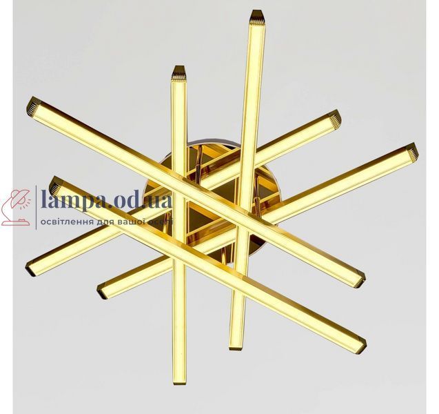 Золотая потолочная LED-люстра Artlight W165/6GD 85 Вт, 3 режима света, 73&times;71 см, от 16-25 м&sup2; W165/6GD фото