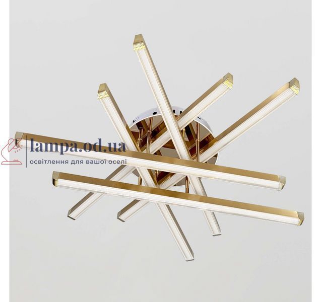 Золотая потолочная LED-люстра Artlight W165/6GD 85 Вт, 3 режима света, 73&times;71 см, от 16-25 м&sup2; W165/6GD фото