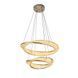 Люстра LED Levistella 799L8812 (600+400) CH, 84W, регульована температура світла, сучасний стиль для вітальні LVS5611 фото 2