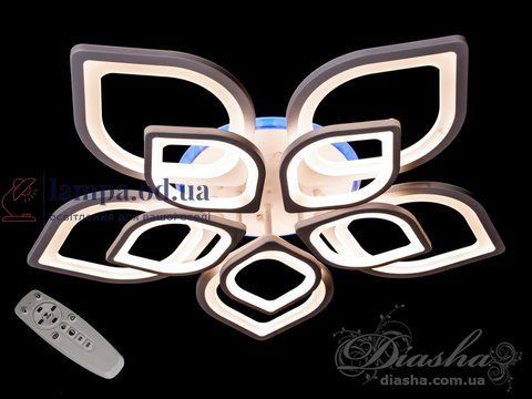 Потолочная светодиодная люстра с пультом Diasha 8073/5+5WH 3color LED dimmer 8073/5+5WH LED 3color d фото