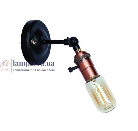 Бра настінне Levistella 752WB1905-1, E27, 60W, чорний, метал, сучасний стиль LVS03818 фото