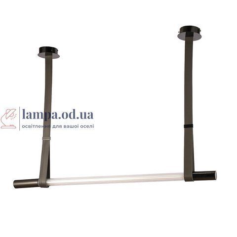 Потолочная люстра LED Levistella 807B01 (1200) PLBK+DGY, 20W, 4000K, черный металл + акрил LVS5637 фото