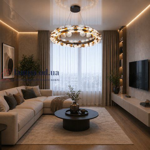 Сучасна підвісна LED люстра Diasha MD2511/600CG графіт 85W з пультом до 20 м2 MD2511/600CG фото
