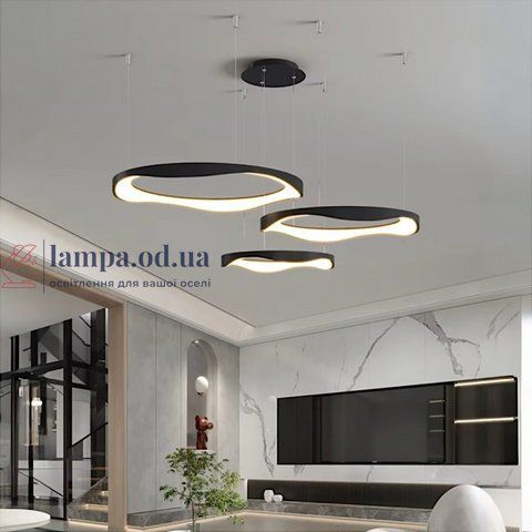 Підвісна LED-люстра Art 2460/420+520+620BK Art 2460/420+520+620BK фото