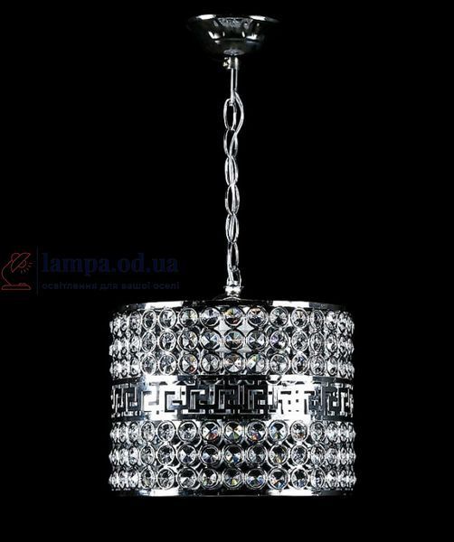 Люстра стельова E27 Splendid Ray L390/1L (22) CR, 1 лампа, 45 см, хром/білий, для вітальні 30425947 фото