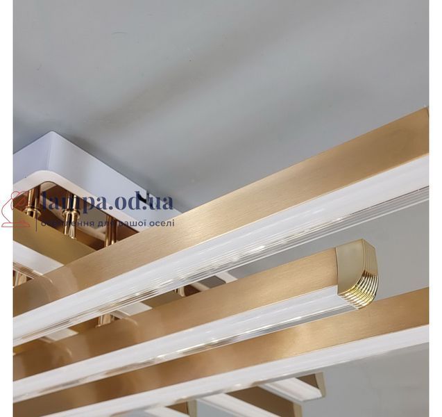 Квадратная золотая LED-люстра Artlight W167/6GD 88 Вт, 3 режима, 72,5&times;72,5 см, от 16-25 м&sup2; W167/6GD фото