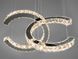 Потолочная люстра LED Diasha 7219/400+400HR, 40W, хром, регулируемая высота, современный стиль для дома 7219/400+400HR фото 1