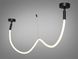 Стельова люстра LED Diasha 9610-1500BK Мотузка, 17W, 935 лм, чорний, для низьких стель, сучасний стиль для коридору, вітальні, 9610-1500BK фото 2