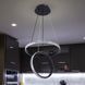 Люстра стельова LED Levistella 7871222 (400+300) BK, 40W, чорний, сучасний стиль LVS5672 фото 2
