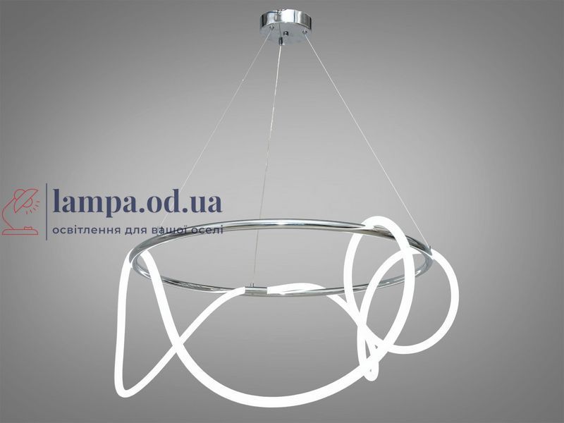 Люстра світлодіодна Diasha Y2101-600CH Шланг, 22W, хром, сучасний стиль для коридору, вітальні, спальні, офісу Y2101-600CH фото