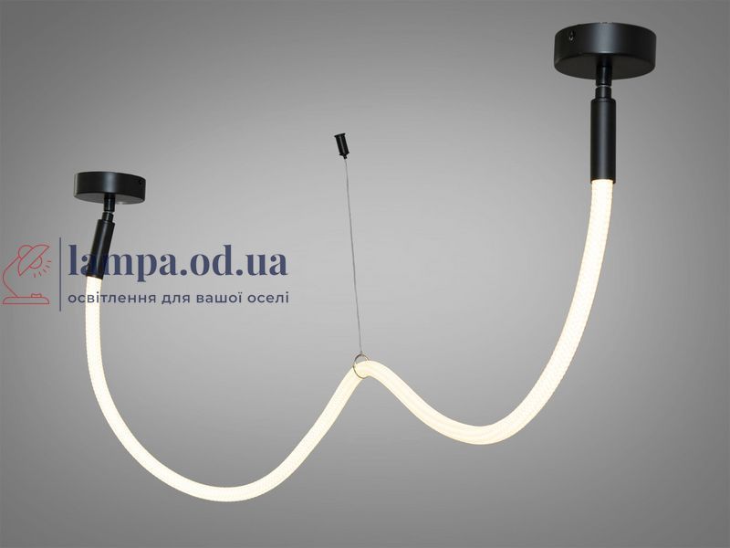 Стельова люстра LED Diasha 9610-1500BK Мотузка, 17W, 935 лм, чорний, для низьких стель, сучасний стиль для коридору, вітальні, 9610-1500BK фото