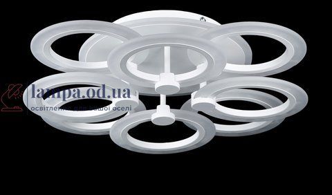 Люстра стельова LED Splendid Ray LK235/4+4+A, 160W, білий, з пультом, димер, сучасний стиль, 50 см 30397860 фото