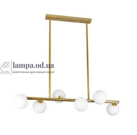 Люстра в современном стиле с круглыми плафонами в гостиную Levistella 761J2023-6 BRONZE+WH LVS4066 фото