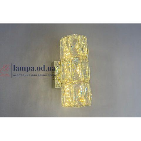 Современный настенный LED светильник для спальни и коридора Linisoln 9666 CH хром стекло 23 см 7W 3 режима 9666 СН фото