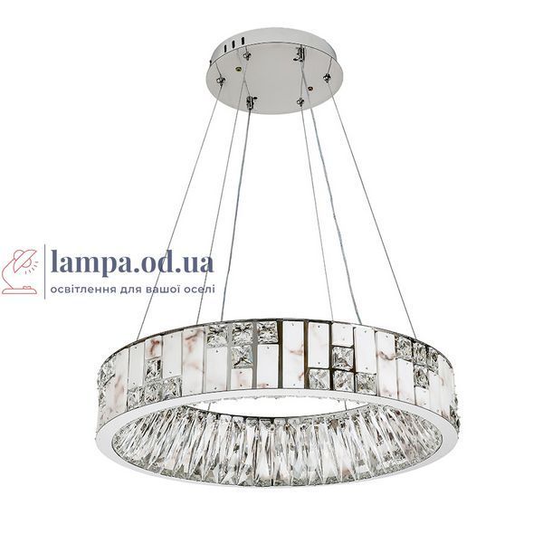 Круглая хрустальная LED-люстра с каскадом подвесок Levistella 809L8848 (600) CH, 55 Вт, хром, 58 см, 3 режима света, 13-20 м&sup2; LVS7407 фото