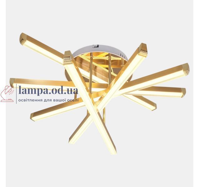 Золота стельова LED-люстра Artlight W168/5GD 79 Вт, 3 режими світла, &Oslash;63,5 см, від 13-20 м&sup2; W168/5GD фото