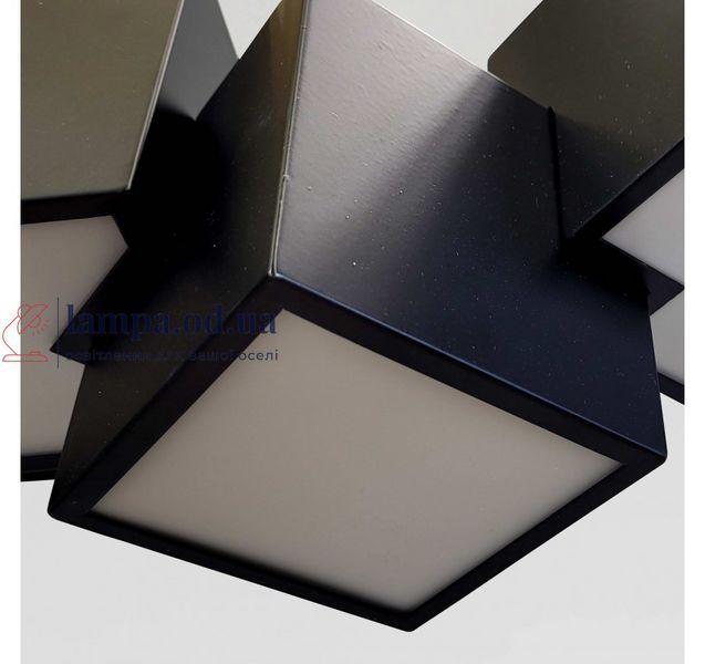 Підвісна LED-люстра Artlight BO2477/7BK із сімома кубічними плафонами, чорна, 44 Вт, від 13-20 м&sup2; BO2477/7BK фото