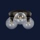 Потолочная люстра LED Levistella 756XPR150F-3 BK+CL (300), 3 плафона, E27, черный металл + прозрачное стекло LVS4167 фото 2